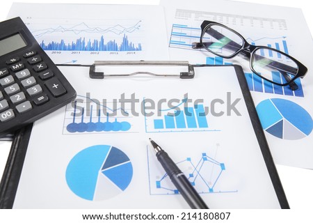 Business finance, tax, accounting, statistics and analytic research concept
