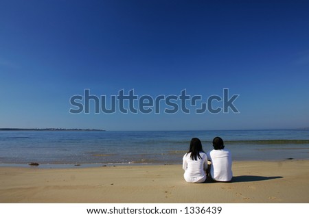 Couple enjoying the beach