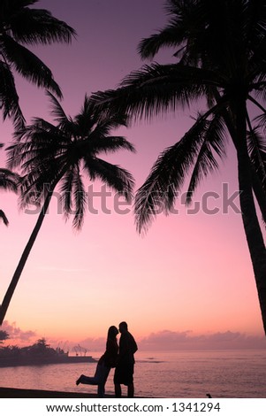 couple kissing silhouette. pictures Silhouetted Couple