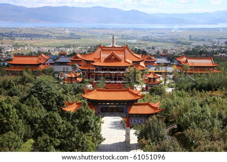 Chongsheng Monastery, one of the largest Buddhist centers in south-east Asia.