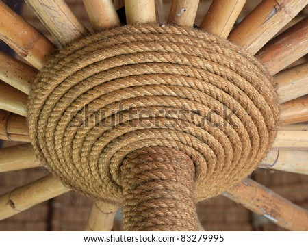Roll of sisal ropes