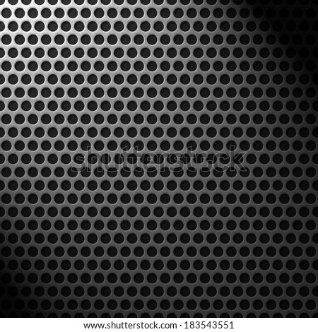 abstract metal grid pattern with lighting effect