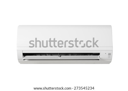 wall type air conditioner (indoor unit) isolated on white background