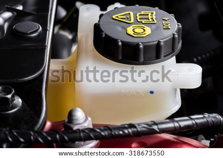 car maintenance, check the level of brake and clutch fluid