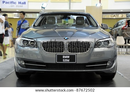 CHONBURI, THAILAND - OCTOBER 29: The BMW 520d at 14th Pacific Motor Show Fast Forward on October 29, 2011 in Chonburi, Thailand.