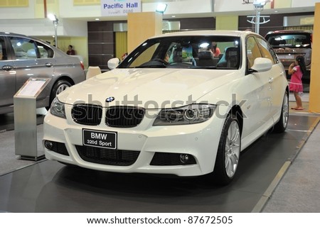 CHONBURI, THAILAND - OCTOBER 29: The BMW 320d Sport at 14th Pacific Motor Show Fast Forward on October 29, 2011 in Chonburi, Thailand.