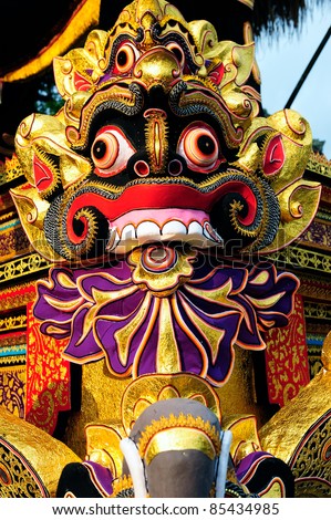 traditional mask in Bali Indonesia
