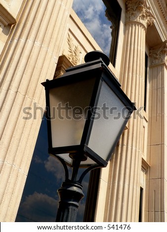 Outdoor Lamp and Building