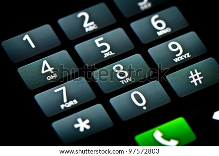 Phone Touchscreen Keypad