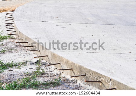 Cement concrete road construction