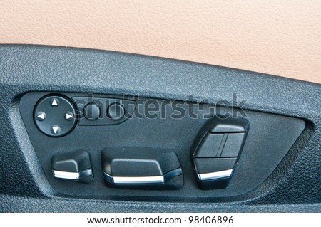 Comfort switchs in a car