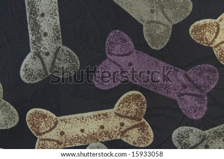 Dog Bone or Treat Fabric Background