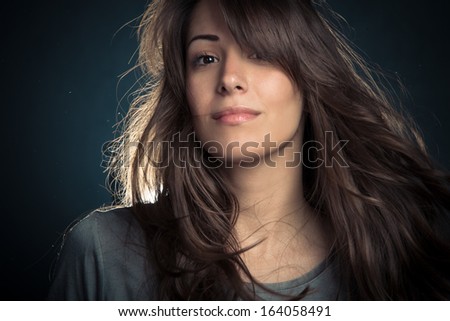 natural looking modern girl portrait