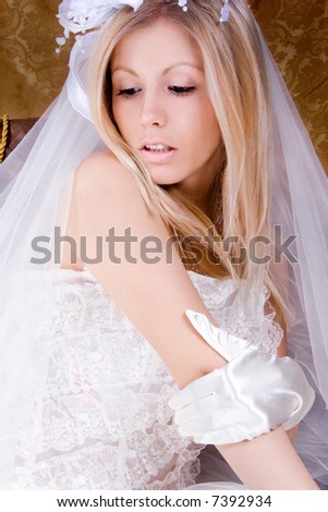 sitting wedding gowns pictures
