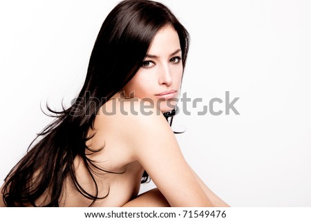 young black hair woman beauty portrait studio shot young black hair woman beauty portrait studio shot