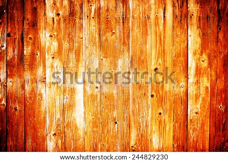 old wooden background with shabby paint and cracked from time to time