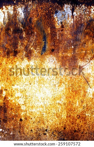 old rusty metal background with scratched and shabby old paint