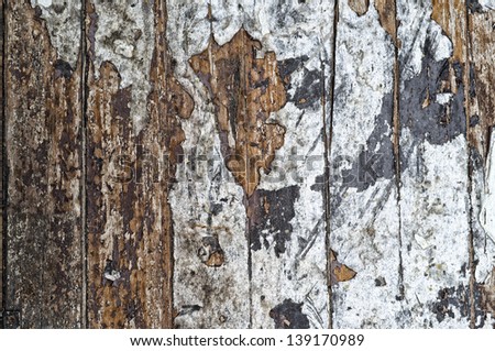 Ancient floor wood damaged style