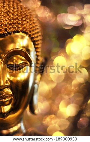 Buddha gold face