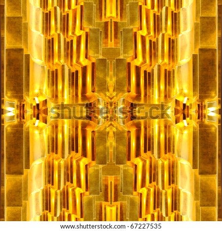 Abstract gold Square texture stupa in temple