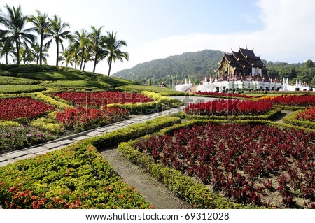 Museum And Landscape Of Northern Thailand. Area Surrounding A ...