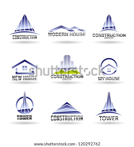 Building icon set Construction and real estate Vol 6 Building icon set Construction and real estate Vol 6