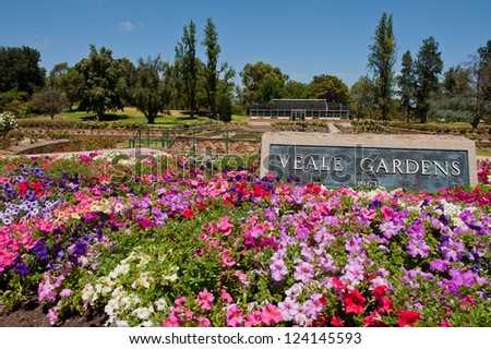 Veale Gardens, popular public garden on Adelaide CBD Southern side.
