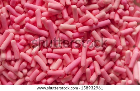 Sprinkles or hundred & Thousands, used to decorate cakes, muffins,biscuits,fairy bread etc.