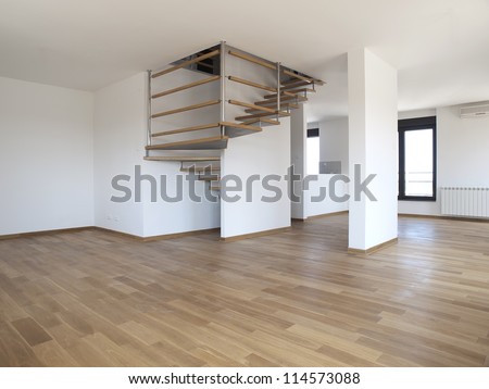 Modern Large Empty Living Room