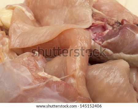 Fresh chicken meat