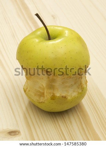 Bite out of apple
