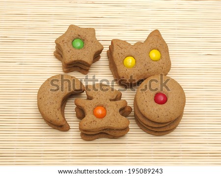 Gingerbread decorated cookies