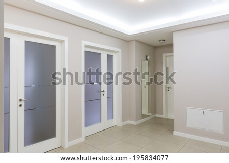 Interior of empty apartment entrance