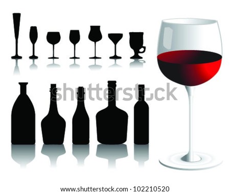 wine glass shadow