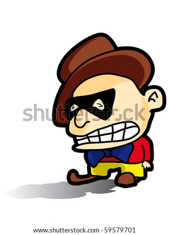 Cartoon Character Gangster - Vector Illustration - 59579701 : Shutterstock