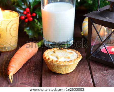 Mince Pie, Carrot and Milk