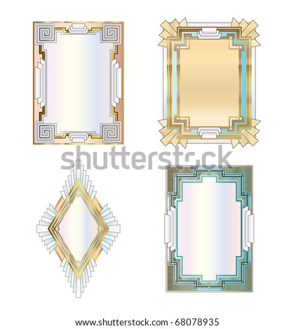 art deco borders. stock photo : Art Deco Borders