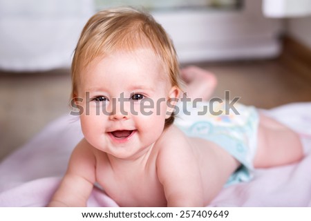 adorable happy smiling baby
