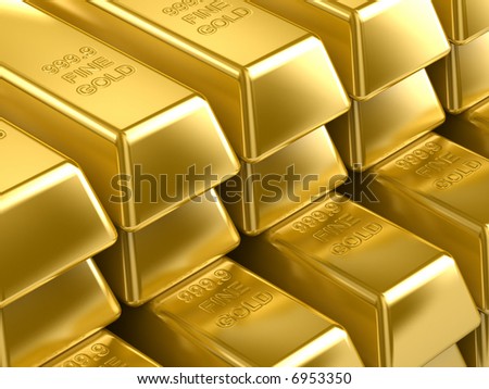 stock photo : Gold Bars