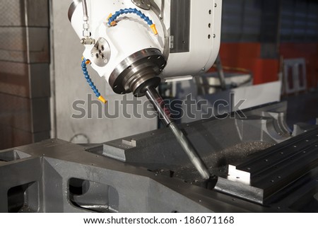 Metal drill. Metal industrial machines and tools