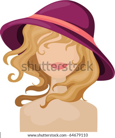 Vector Illustration Of A Lady Face. - 64679110 : Shutterstock
