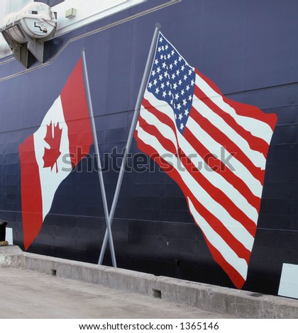Canadian/US Flags