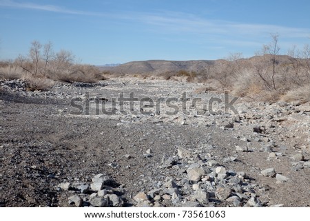 stock photo : Dry River Bed