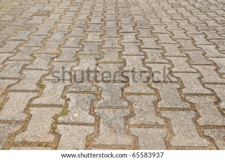 concrete bricks path walk way