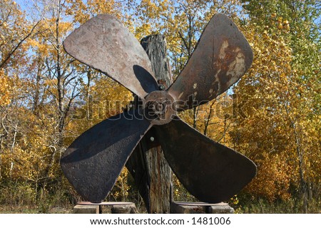 Old boat propeller