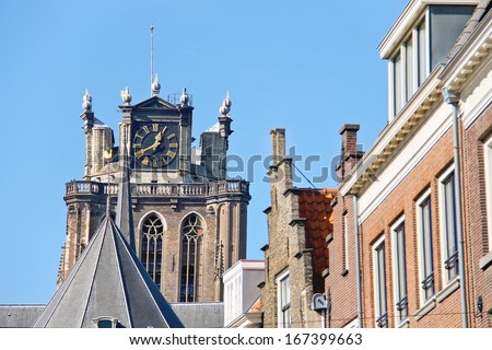 Grote Kerk church, the main attraction of Dordrecht