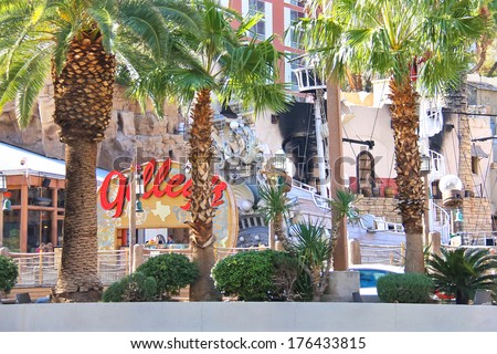 Las Vegas, Nevada, Usa - October 20, 2013 : Treasure Island Hotel And Casino In Las Vegas, This Caribbean Themed Resort Has An Hotel With 2,884 Rooms, And Located On Las Vegas Strip