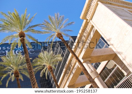 LAS VEGAS, NEVADA, USA - OCTOBER 21, 2013 : Luxor Hotel and Casino in Las Vegas. Theme hotel Egypt and it was opened in 1993