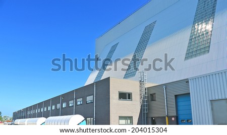 Production hall of a modern factory