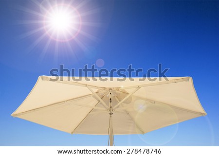 Cooling sun protection umbrella summer light